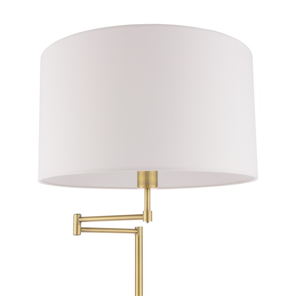 (image for) Laura Ashley Marlowe Floor Lamp Antique Brass With Shade